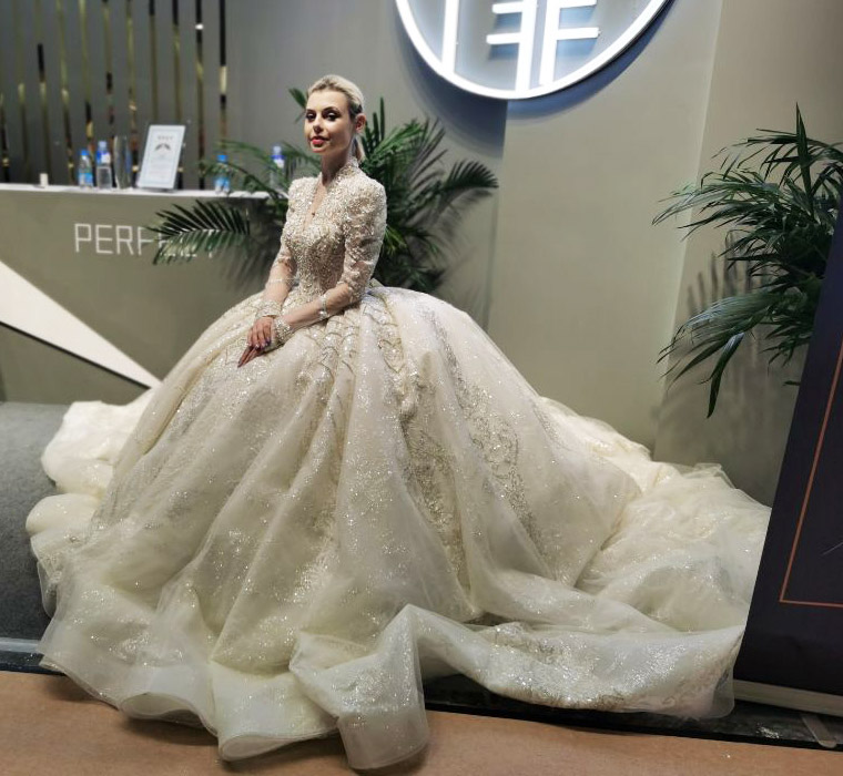 80目尼龍婚紗絲網成品展示